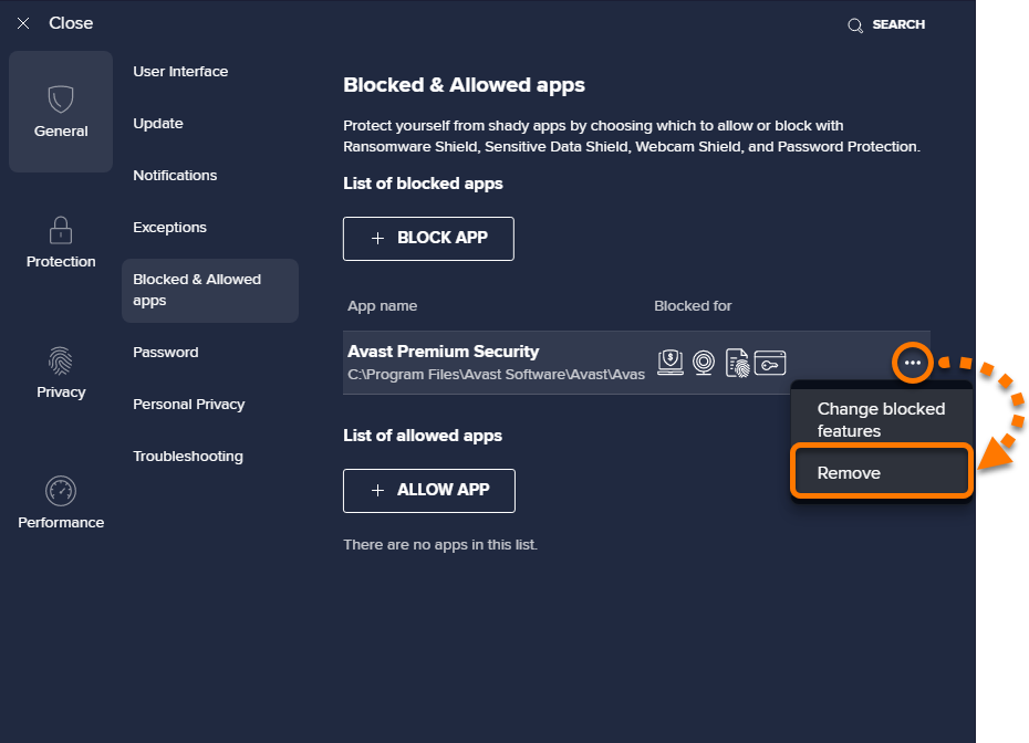 How To Allow Avast Antivirus To Allow A Program