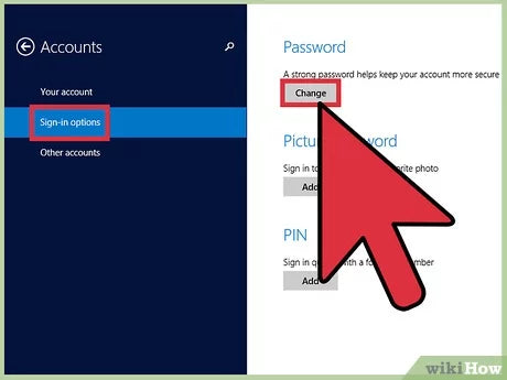 How To Change PC Password Windows 8