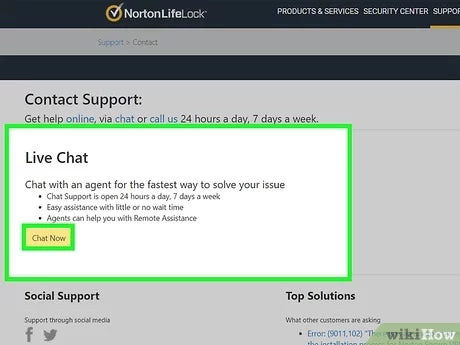 Norton Antivirus Online Chat Support