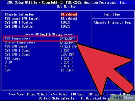 Normal CPU Temp In Bios