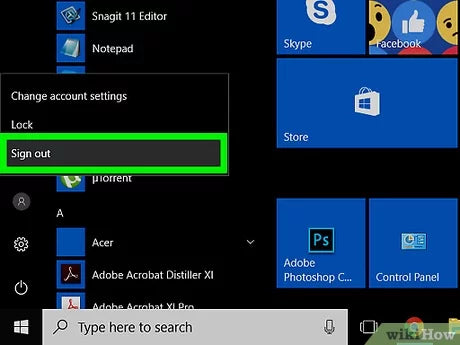 How To Sign Out Of Windows 10