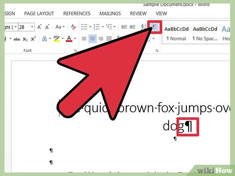 Microsoft Word How To Get Rid Of Formatting Marks