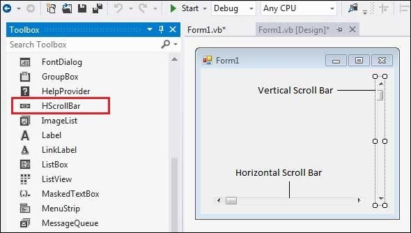 How To Add A Scrollbar In Visual Basic