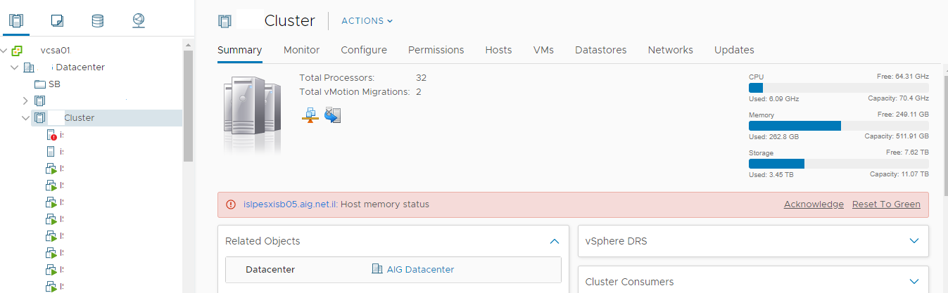 Vmware Insufficient Capacity On Each Physical CPU