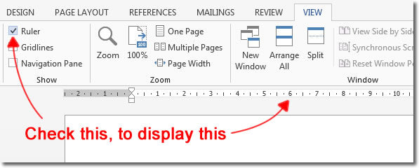 Where Can I Find Ruler In Microsoft Word 2013