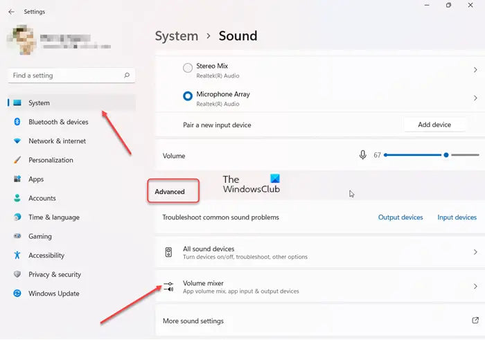 App Volume And Device Preferences Windows 11