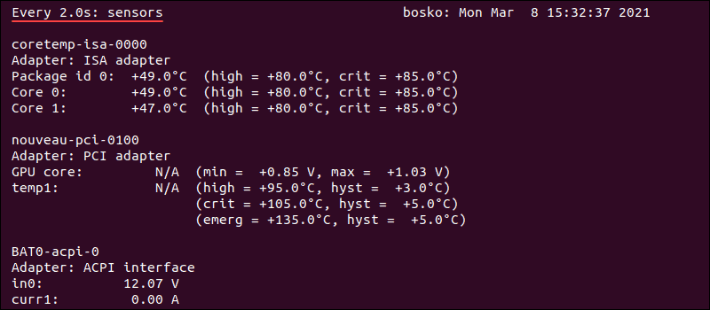 Python Get CPU Temperature Linux