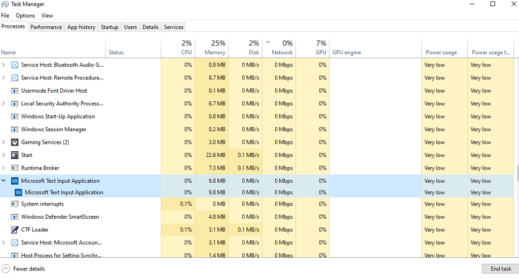 Microsoft Text Input Application High CPU