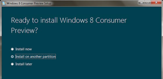 How To Install Windows 8 Consumer Preview