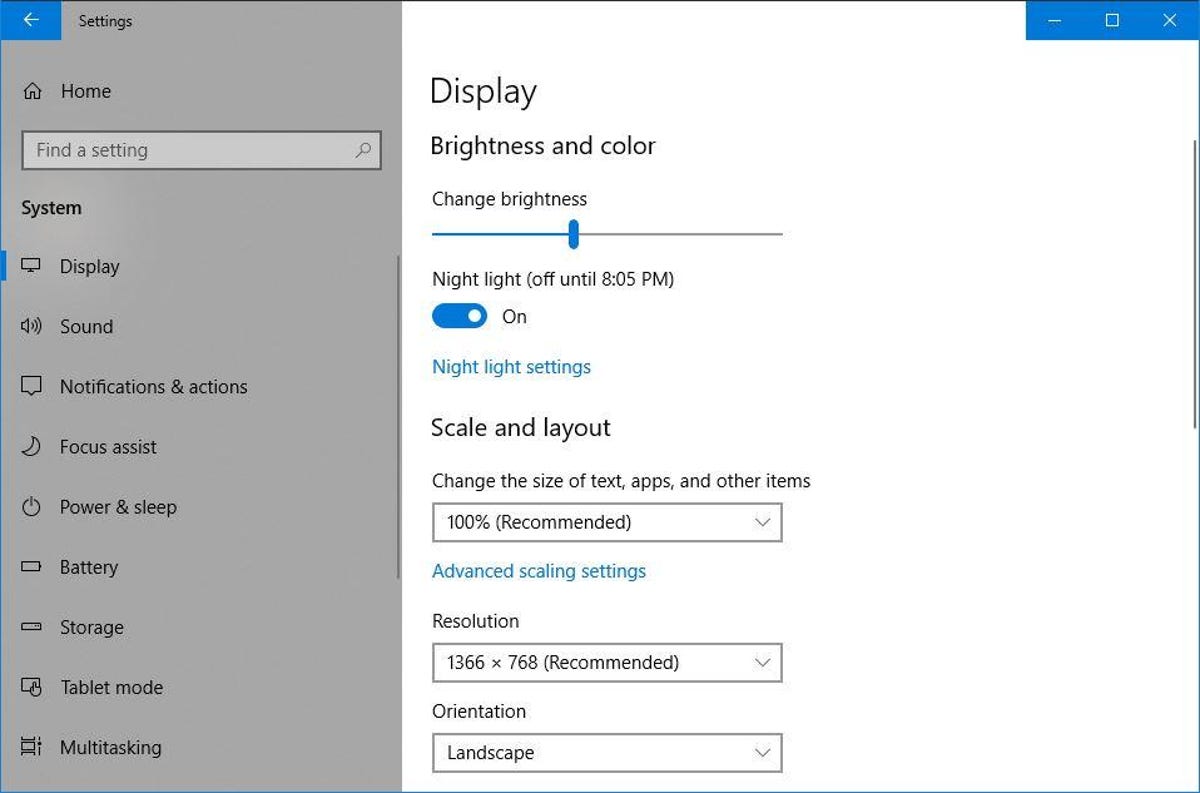 How To Change Display Settings In Windows 10