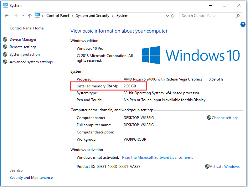 How Much Ram Does Windows 10 Use