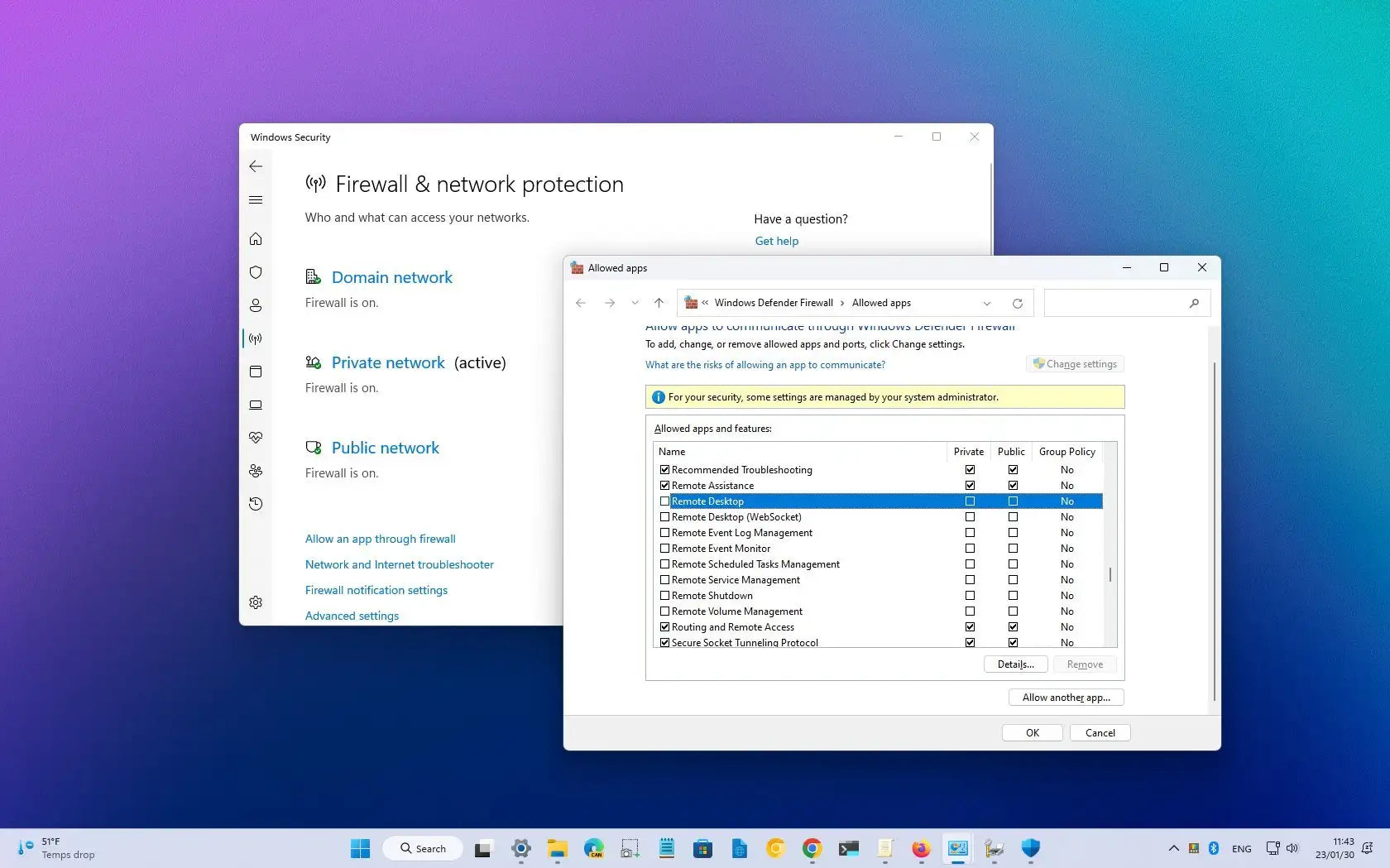 How To Allow Programs Through Firewall Windows 11