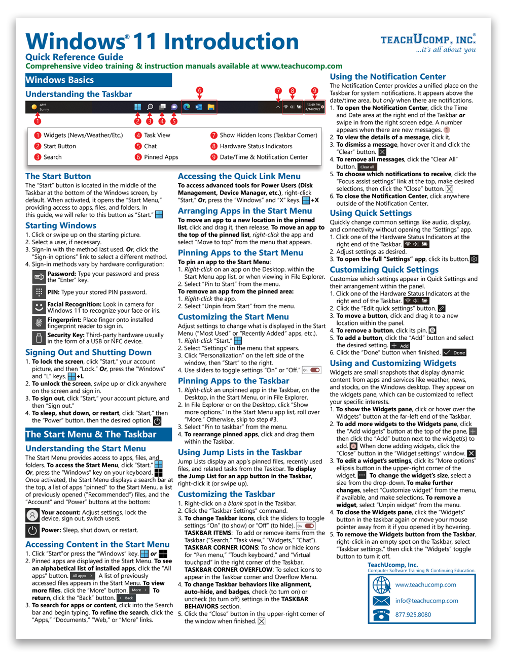 Windows 11 Quick Reference Guide