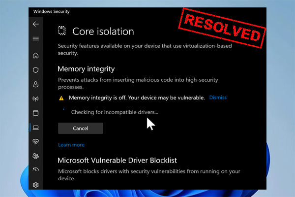 How To Turn On Memory Integrity In Windows 11