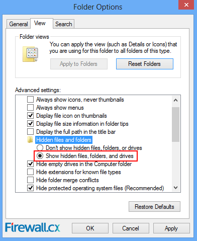 How To See Hidden Files In Windows 8