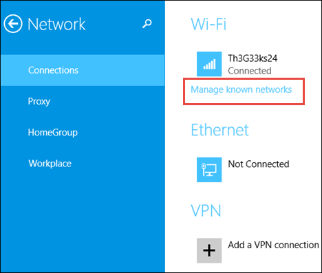 How To Delete WiFi Network On Windows 8.1