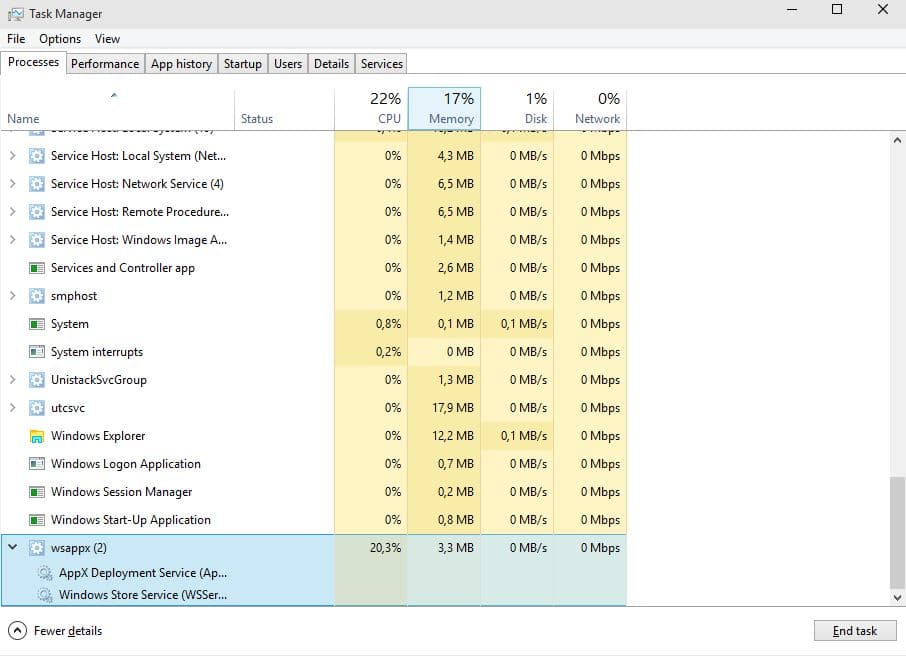 Appx Deployment Service High CPU