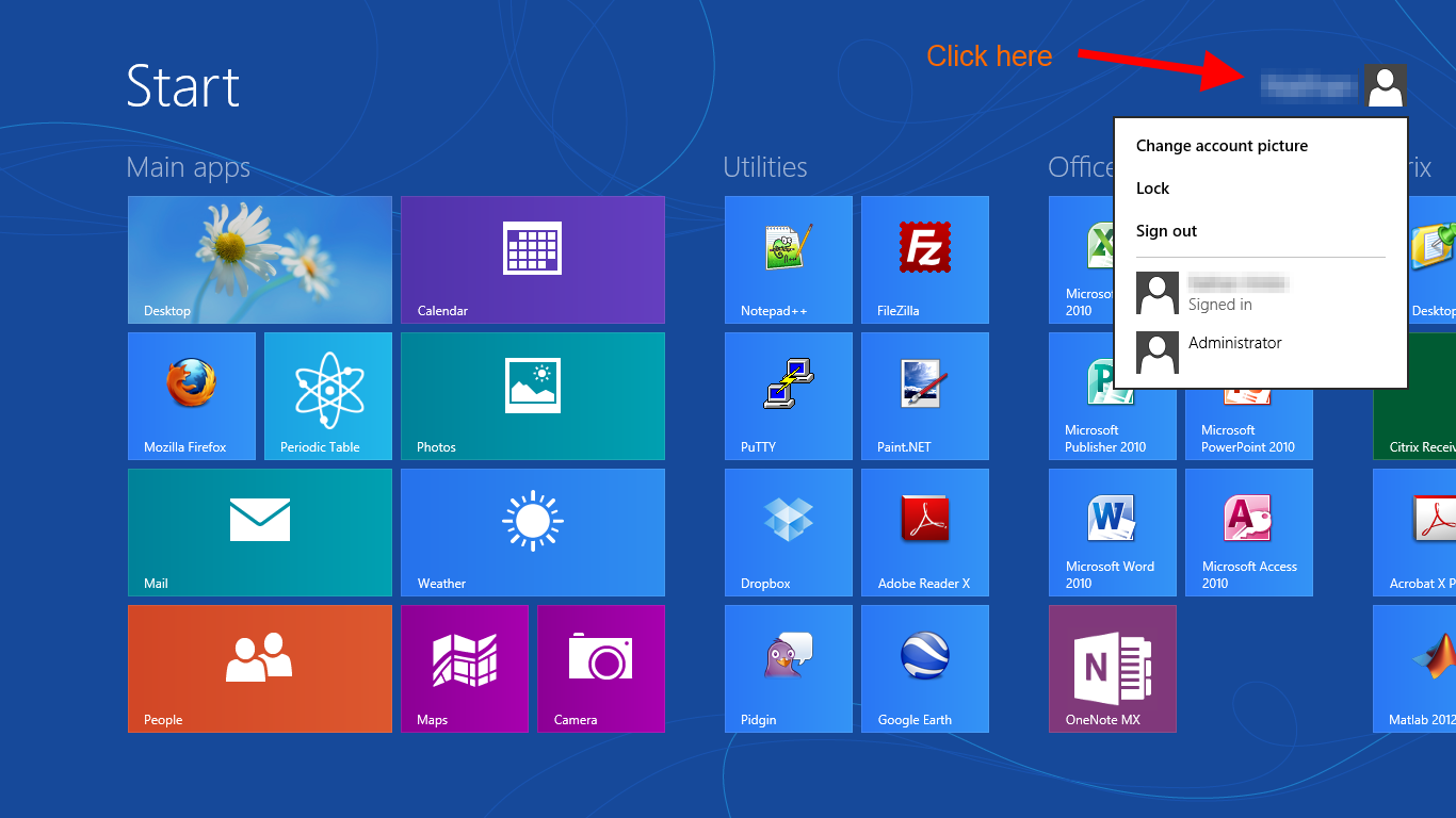 How To Sign Out Of Windows 8