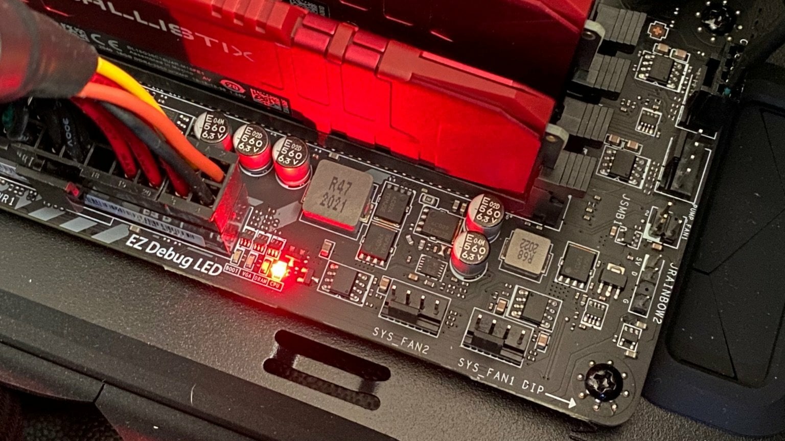 Msi B550 Tomahawk CPU Red Light