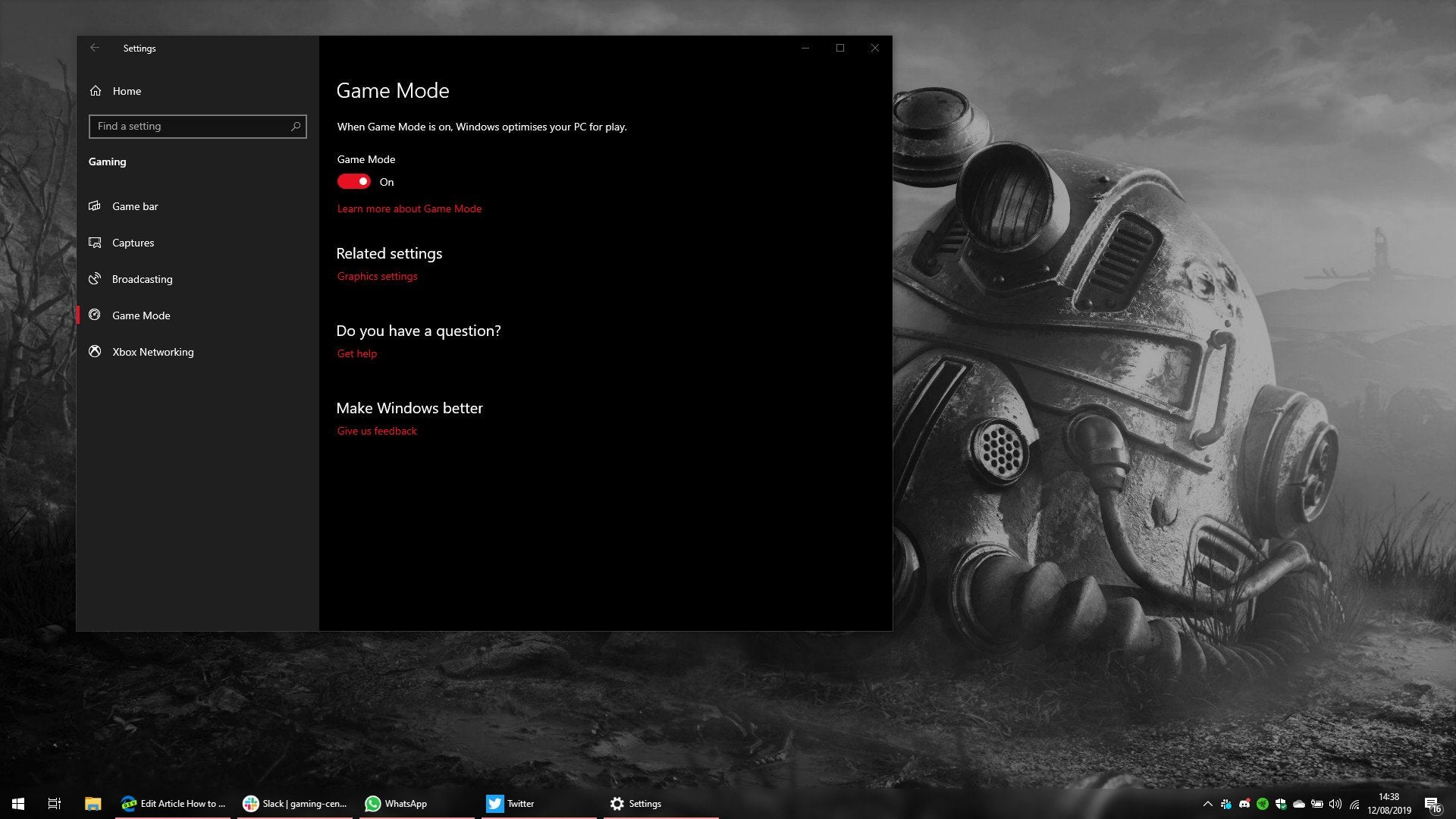 How To Enable Game Mode Windows 10