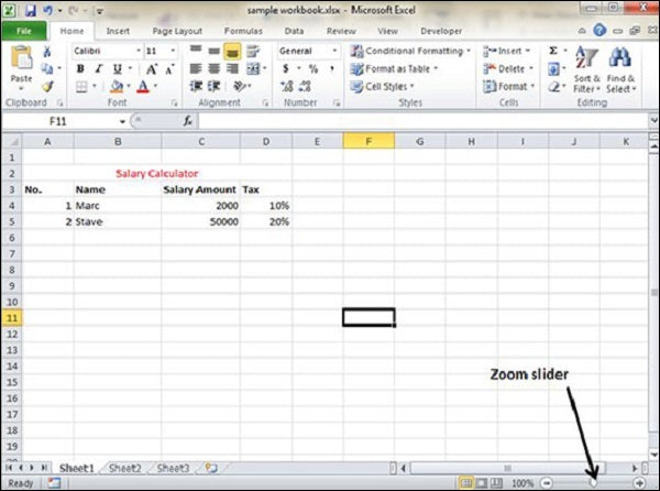 How To Zoom In Microsoft Excel