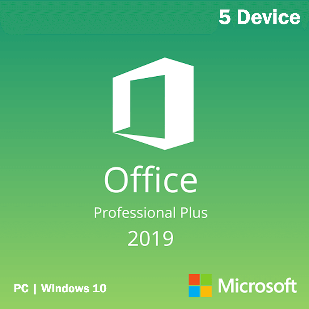 5 Device Microsoft Office Professional Plus 2019 Product Key FPP Retail. 5U