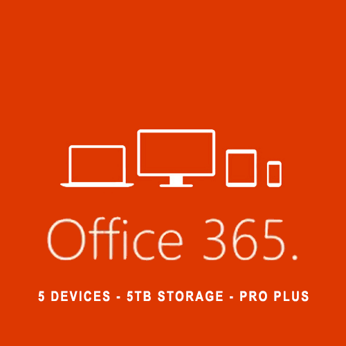 Microsoft Office 365 Professional Plus For 5 Devices, Lifetime PC / MAC No Subscription